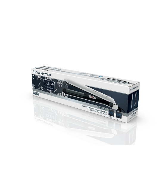 Выпрямитель для волос Rowenta Easyliss Pure SF1628F0 белый/серый, 25 мм, 200 °C, 1 режим