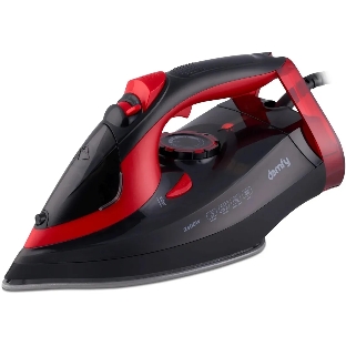 Утюг Domfy DSC-EI502 черный/красный, 2400 Вт, 160 г/мин, 400 мл