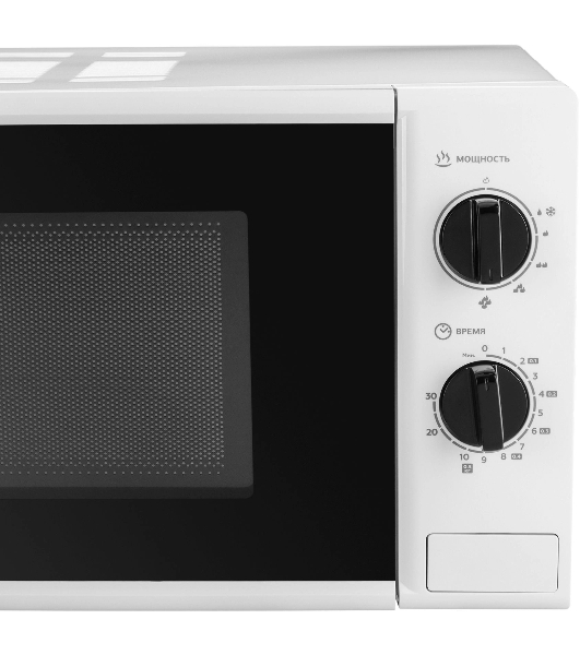 Микроволновая печь Hyundai HYM-M2048 белый, 20 л, 700 Вт, переключатели - поворотный механизм