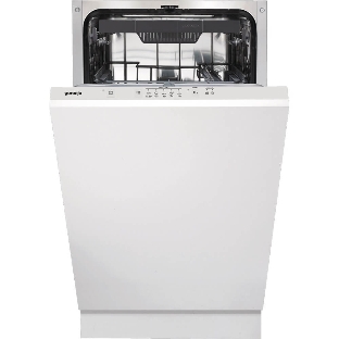 Посудомоечная машина встраиваемая Gorenje GV520D17S, загрузка 10 комплектов, стандартный мотор, регулировка верхней корзины по высоте, 3 корзины, кнопочное управление, звуковой сигнал завершения цикла, автооткрывание дверцы, половинная загрузка, полный AquaStop, энергоэффективность А+++, уровень шума 47 дБ, белый