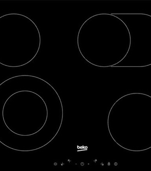 Встраиваемая электрическая варочная панель Beko HIC 64403 T, черный