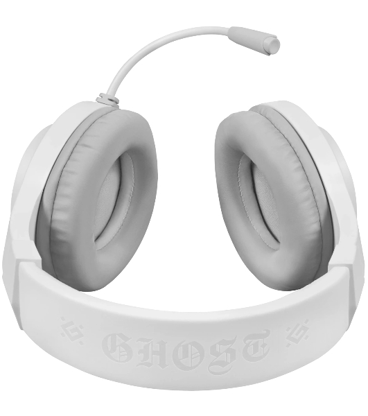 Гарнитура Defender Ghost LED белый, проводная, USB / 2 x mini jack 3.5 мм, подсветка