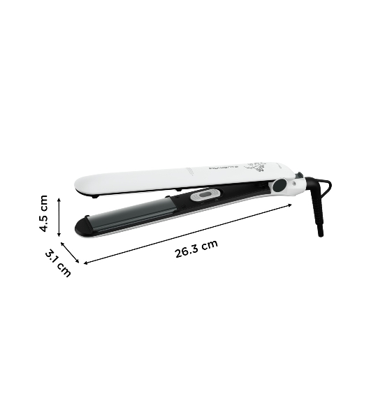 Выпрямитель для волос Rowenta Easyliss Pure SF1628F0 белый/серый, 25 мм, 200 °C, 1 режим