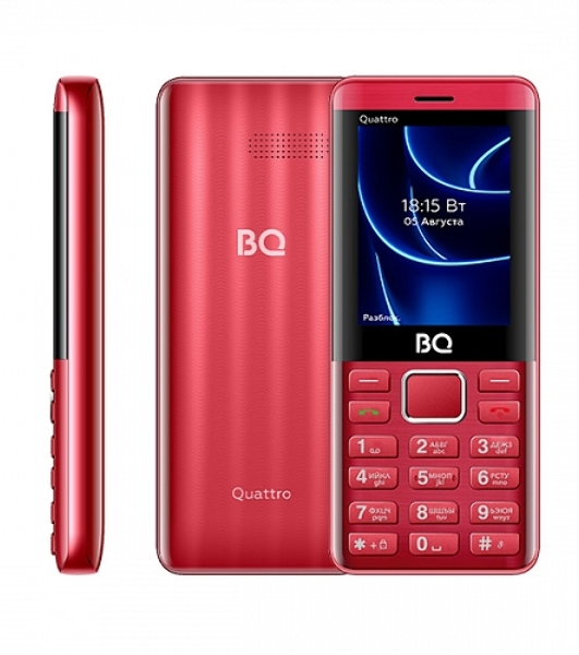 Мобильный телефон BQ 2453 Quattro красный