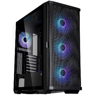 Компьютерный корпус ZALMAN Z10 PLUS, ATX, черный, WINDOW, 2x3.5', 2x2.5', 2xUSB 3.0, 1xUSB 3.1 Type-C, FRONT 3x140мм ARGb, REAR 1x120мм ARGb