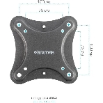 Кронштейн для телевизора Kromax CORBEL-6 черный, 22'-65' макс. 30 кг, настенный, поворот и наклон, фото5