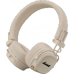 Беспроводные/проводные наушники Marshall Major V бежевый, накладные, Bluetooth + проводной, беспроводная зарядка, фото 1