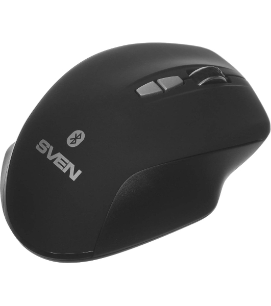 Мышь беспроводная SVEN RX-590SW черный, 1600 dpi, радиоканал, Bluetooth, USB, кнопки - 7