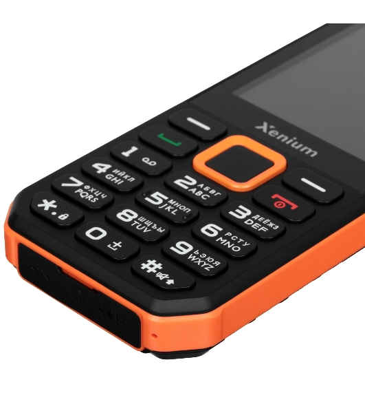 Мобильный телефон Xenium X300 черный/оранжевый
