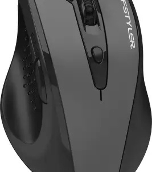 Мышь A4Tech Fstyler FG55S Plus серый оптическая 1200dpi silent беспров. USB