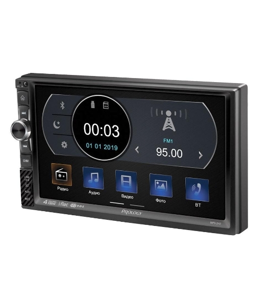 Автомагнитола Prology MPV-310, 2 DIN, 7', Bluetooth, USB Type-A, AUX, пульт ДУ