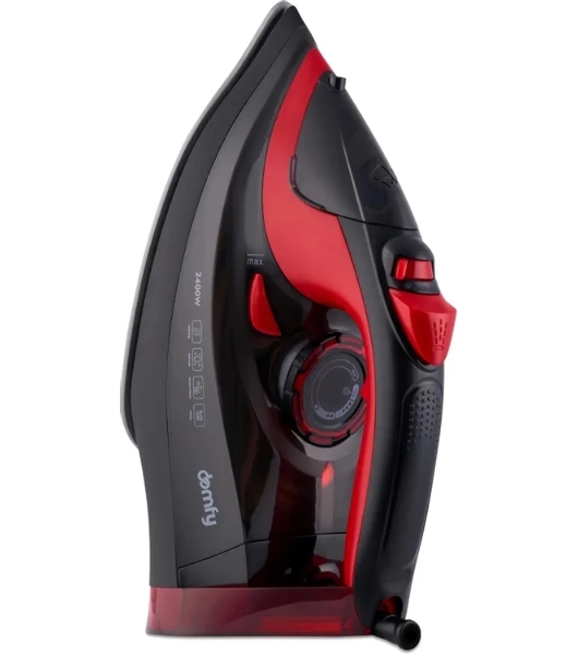 Утюг Domfy DSC-EI502 черный/красный, 2400 Вт, 160 г/мин, 400 мл