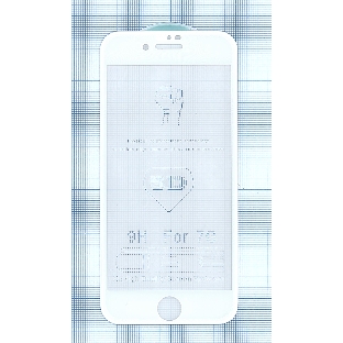 Защитное стекло 5D для Apple iPhone 7/8 белый