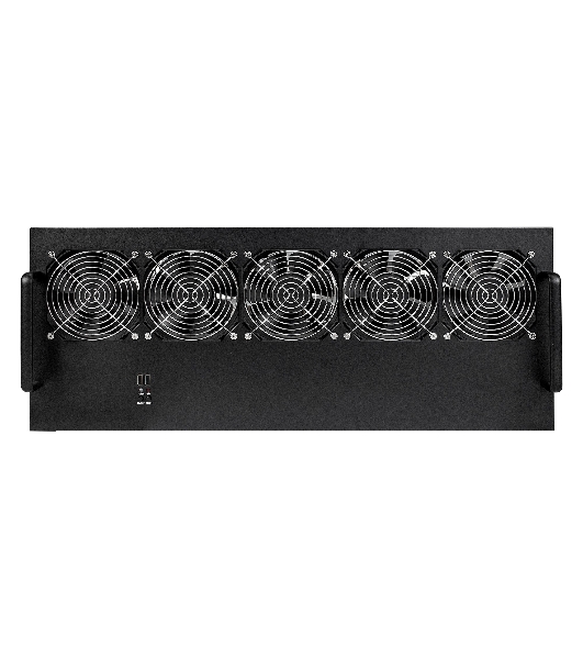Корпус для майнинга ExeGate EX270772RUS Pro 13-430 (без БП, 2хUSB, 5хfan 120мм, места под: 13 видеокарт, 2 БП)