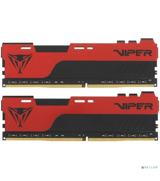 Оперативная память Patriot Viper Elite II, DDR4, 32GB (2x16 GB), 3200 MHz, CL18, DIMM, радиатор, красный, черный