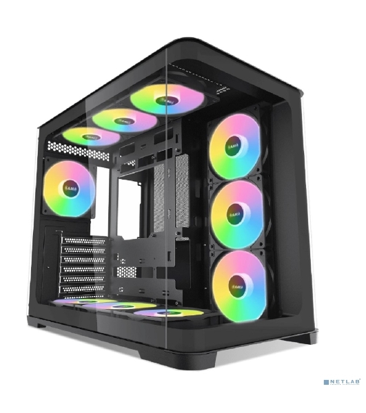Корпус SAMA V60, Midi-Tower, чёрный, 7 x 120 мм