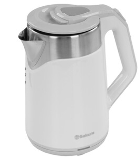 Чайник Sakura SA-2172W 1.8 л, двухслойный белый