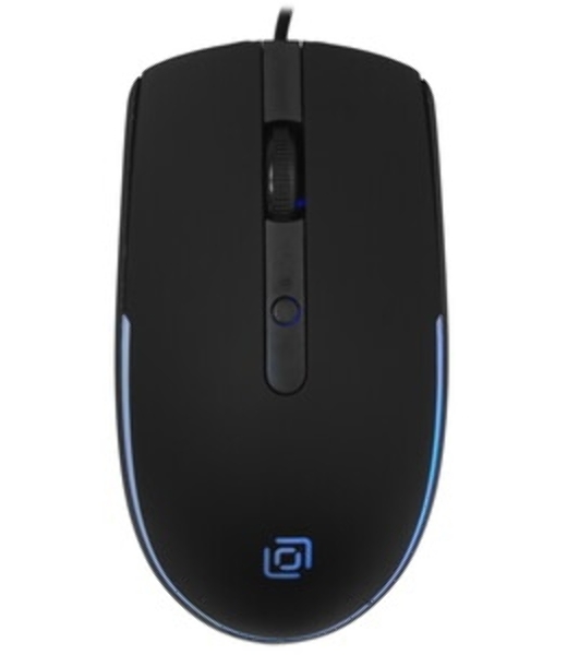Мышь проводная Oklick 100M черный, 1600 dpi, USB, кнопки - 4