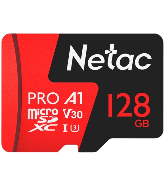 Флеш карта MicroSD card Netac P500 Extreme Pro 128Gb, retail version w/o SD adapter