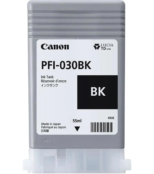 Картридж струйный Canon Pigment Ink PFI-030 черный (55 мл) для Canon imagePROGRAF TA-20, TA-30, TM-240, TM-340