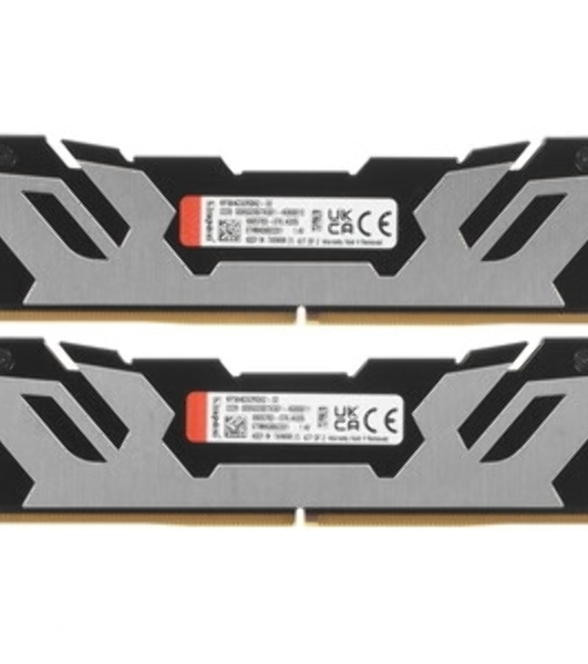 Оперативная память Kingston Fury Renegade, DDR5, 32Gb (1x32GB), 6400MHz, CL32, DIMM, радиатор, серебристый/черный