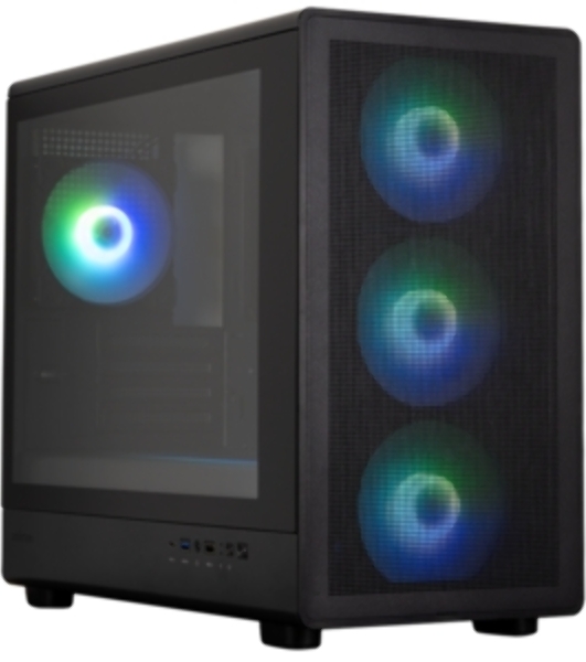 Компьютерный корпус ZALMAN M5, MATX, BLACK, WINDOW, 1xCombo (3.5'' or 2.5''), 1x3.5', 2x2.5', 1xUSB2.0, 1xUSB3.0, 1xUSB Type-C, FRONT 3x120мм ARGB, REAR 1x120мм ARGB
