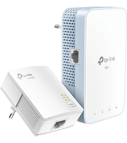 Комплект гигабитных TP-Link Wi‑Fi Powerline адаптеров AV1000 Gigabit Powerline ac Wi-Fi Kit, Dual band 802.11ac Wi-Fi - AC750 dual band Wi-Fi (433Mbps on 5GHz & 300Mbps on 2.4GHz)(TL-WPA7517 & TL-PA7017)