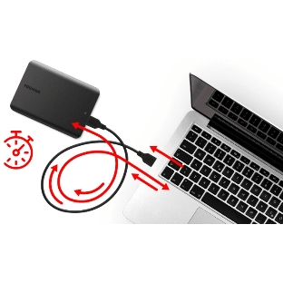 Внешний HDD 2.5' Toshiba Canvio Basics, 2TB, USB 3.2 Gen 1 Type-A, 5400 rpm, черный (аналог HDTb420EK3AA)