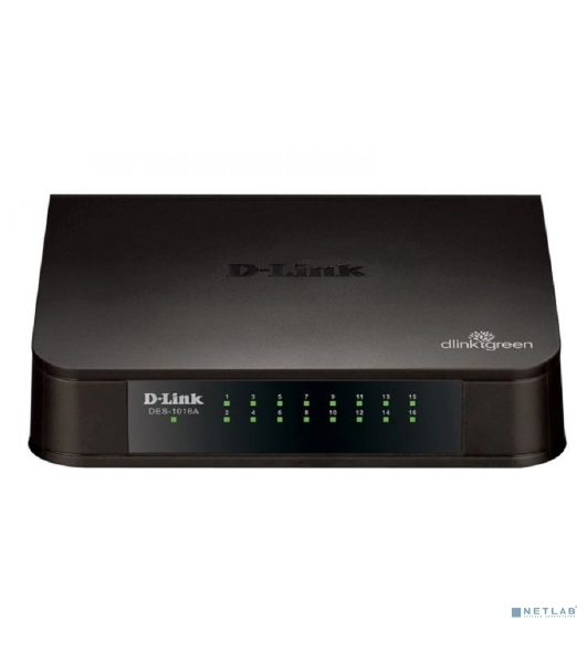 Коммутатор D-Link DES-1016A, 16×100 Мбит/с, неуправляемый