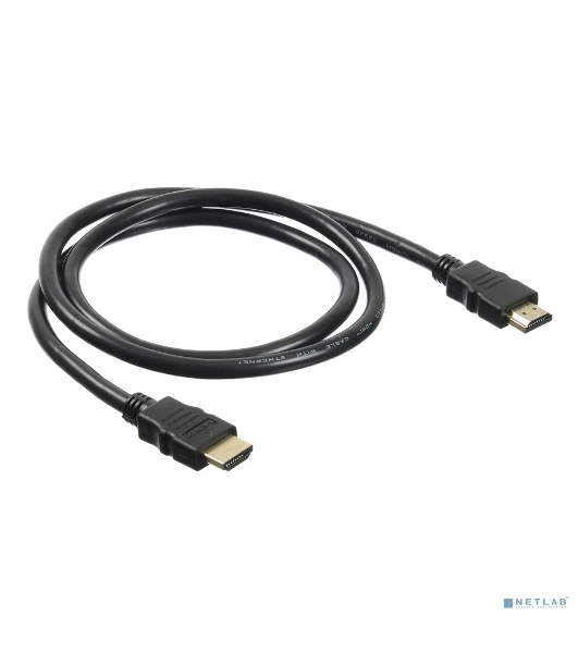 Кабель аудио-видео Buro HDMI (m)/HDMI (m) 1м. Позолоченные контакты черный (BHP HDMI 2.0-1)