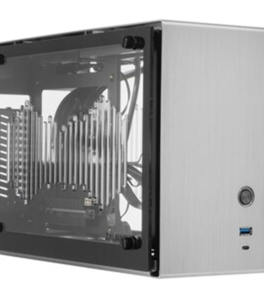 Компьютерный корпус ZALMAN MINITOWER MITX W/O PSU M2 MINI серебристый