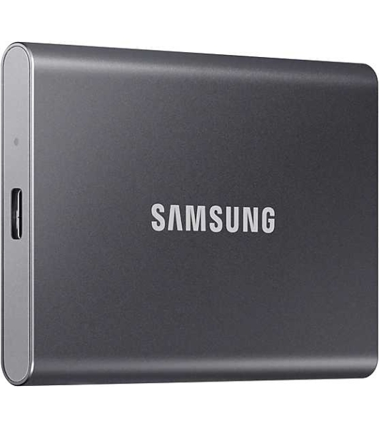 Внешний SSD Samsung T7, 2TB, USB 3.2 Gen 2 Type-C, R/W 1050/1000, титан