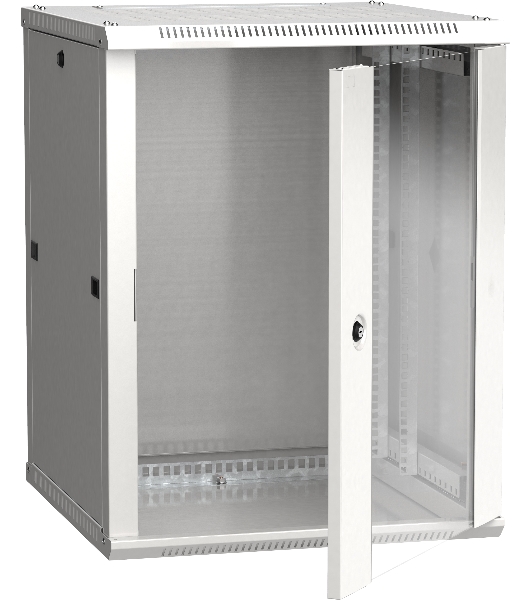 Шкаф ITK LINEA W 12U 600x600 мм дверь стекло, RAL7035