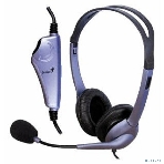 Гарнитура Genius HS-04S Single фиолетовый, проводная, фото6