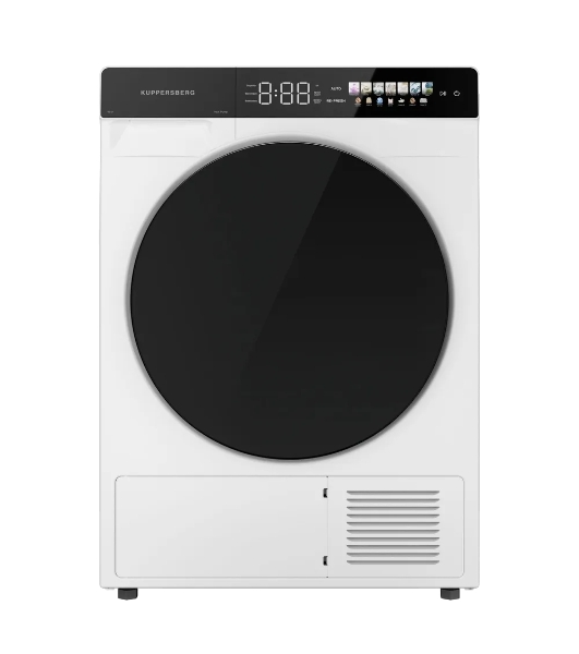 Сушильная машина Kuppersberg DM 590 W белый, 10 кг, сушка - тепловой насос, программ - 16, 60 x 85 x 62 см