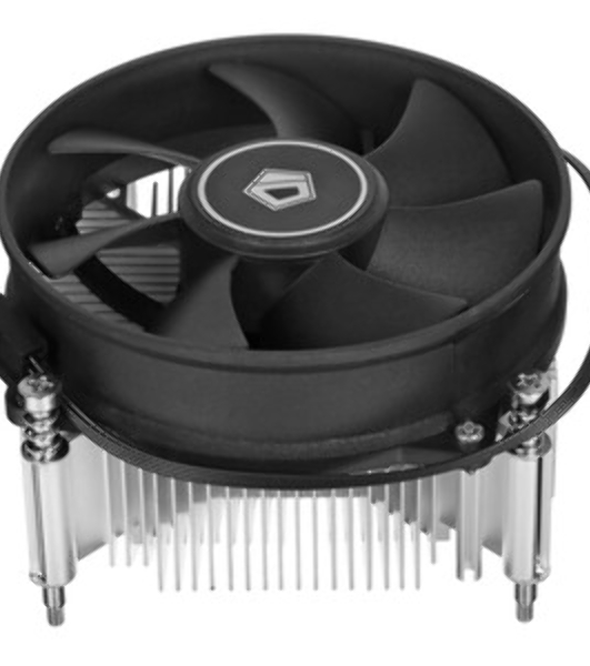 Кулер ID-COOLING DK-19 PWM серебристый/черный 92мм алюминий 2200rpm 26db 4-pin 95W 55мм