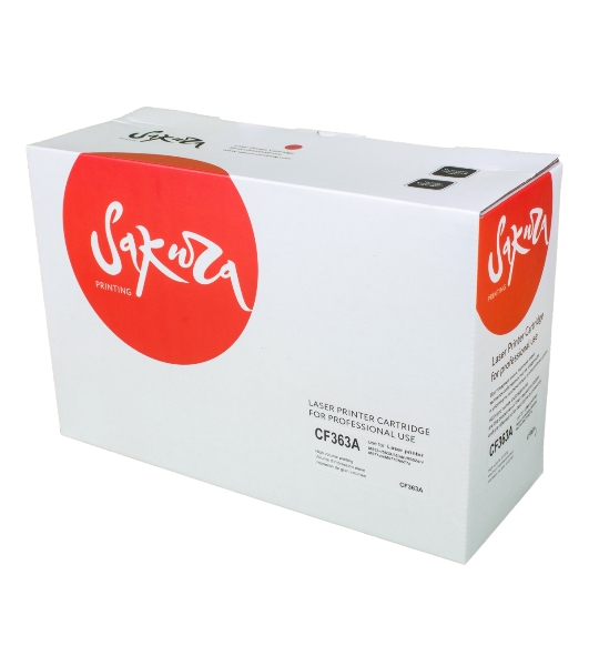 Картридж лазерный Sakura CF363A для HP Color LaserJet Enterprise M553n/553X/553dn HP Color LaserJet Enterprise M552dn, пурпурный, 5000 к.