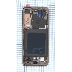 Дисплей (модуль) для Samsung Galaxy S21 5G SM-G991B в сборе с тачскрином и рамкой (OLED) фиолетовый, фото 1