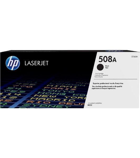 Тонер Картридж HP 508A CF360A черный для HP CLJ M552/M553 (6000 стр.)