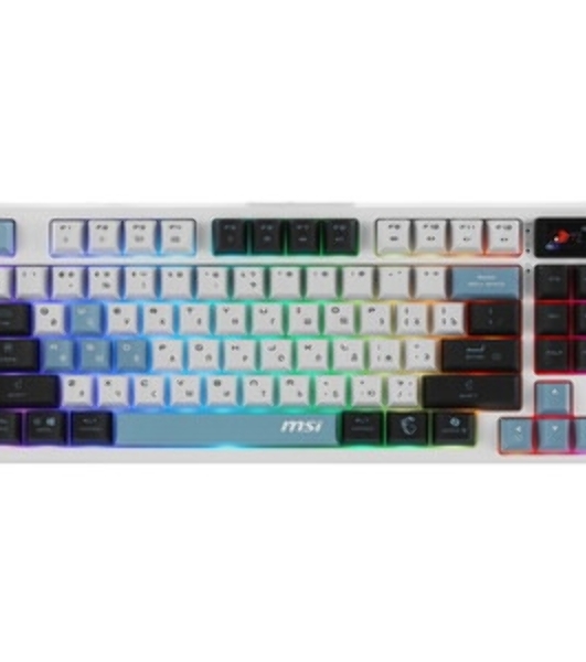 Клавиатура MSI Forge GK600 гибридная, Bluetooth, радиоканал, белый