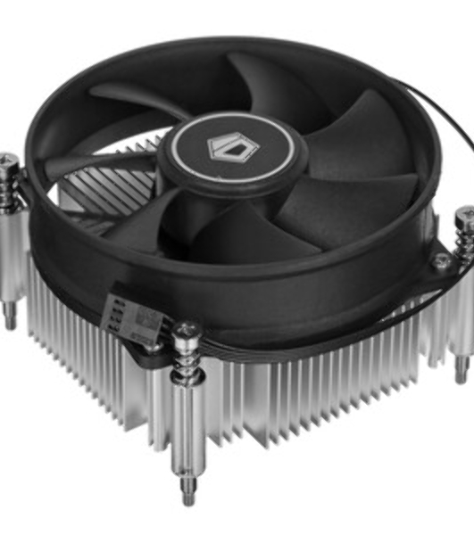 Кулер ID-COOLING DK-19 PWM серебристый/черный 92мм алюминий 2200rpm 26db 4-pin 95W 55мм