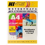 Фотобумага матовая односторонняя (Hi-image paper) A4, 170 г/м, 100 л., фото 1