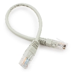 Патч-корд медный UTP Cablexpert PP10-0.25M cat.5, 0.25м, литой, многожильный, серый, фото5