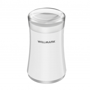 Кофемолка Willmark WCG-274 200 Вт, 100г., прозрачная крышка, ротационный нож, белый