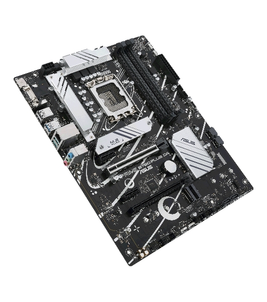 Материнская плата ASUS PRIME B760-PLUS D4, LGA 1700, Intel B760, 4xDDR4, 4xSATA, 3xM.2, 1xPCIe 4.0 x4, 1xPCIe 5.0 x16, 1xHDMI, 1xDP, 1xVGA, 1x 2.5Gb LAN, 1xUSB 3.2 Gen 2, 2xUSB-A 3.2 Gen 2, 3x3.5 мм, 7.1, ATX