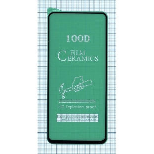 Керамическая пленка (стекло) для Xiaomi Redmi Note 9S черный
