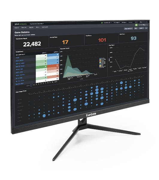 Монитор 27' ExeGate SmartView EZ2700A IPS 1920x1080, 75 Гц, 5 мс, 16:9, 250 кд/м2, 1xHDMI, 1xVGA, 1x3.5 мм, черный