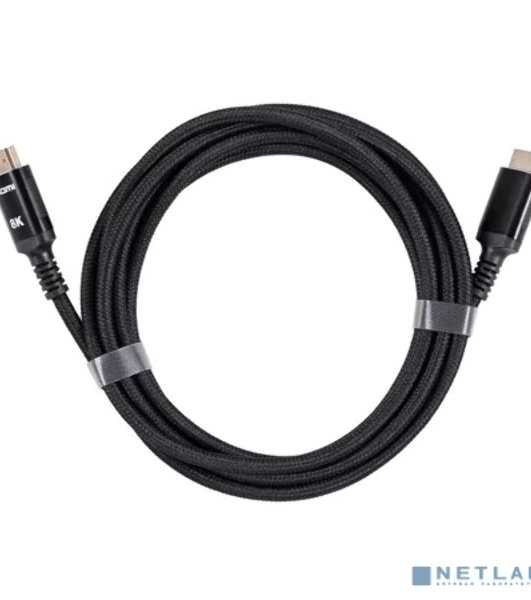 Кабель iOpen HDMI 19M/M,ver. 2.1 8KX60Hz (Econom) оплетка 3m ACG859B-3.0
