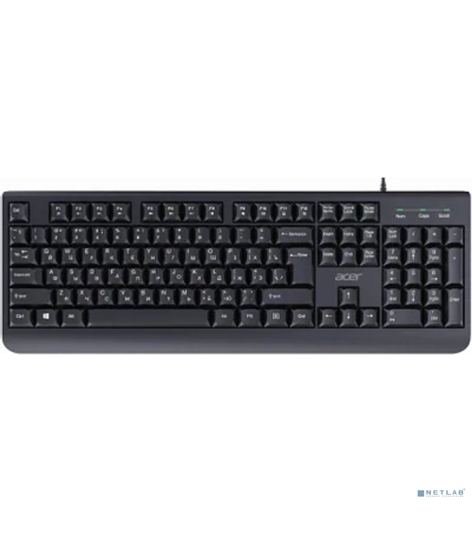Клавиатура Acer OKW400 проводная, USB Type-A, черный