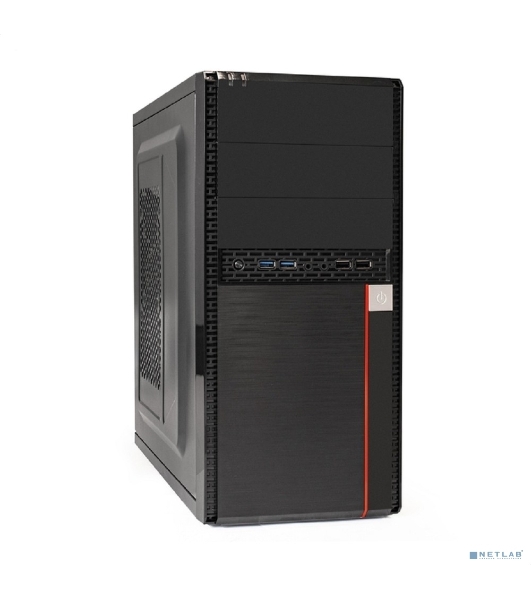 Корпус Exegate EX277435RUS Minitower MA-371X Black, mATX UN400, 120мм 2*USB+2*USB3.0, Audio